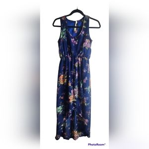 Bobeau Long Floral Maxi Dress Size XS